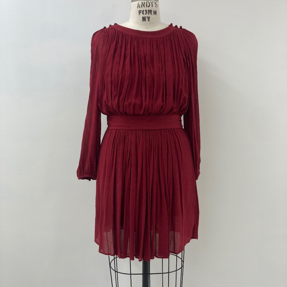 Isabel Marant Etoile Karla Gathered Voile Dress